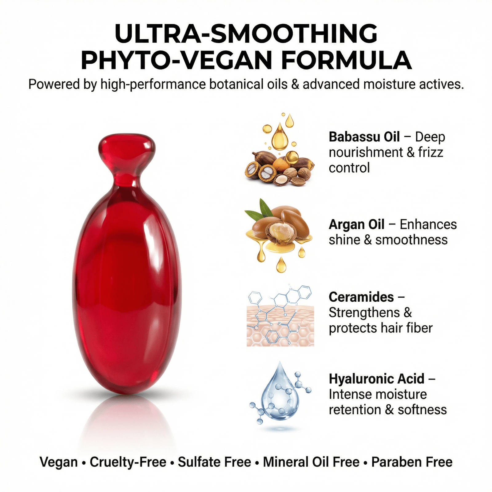 CURALIGN VITAL PRECIOUS OILS - 3 Pack PhytoVEGAN Super Concentrated Intensive Leave - In Hair Oil - SNOBGIRLS Australia