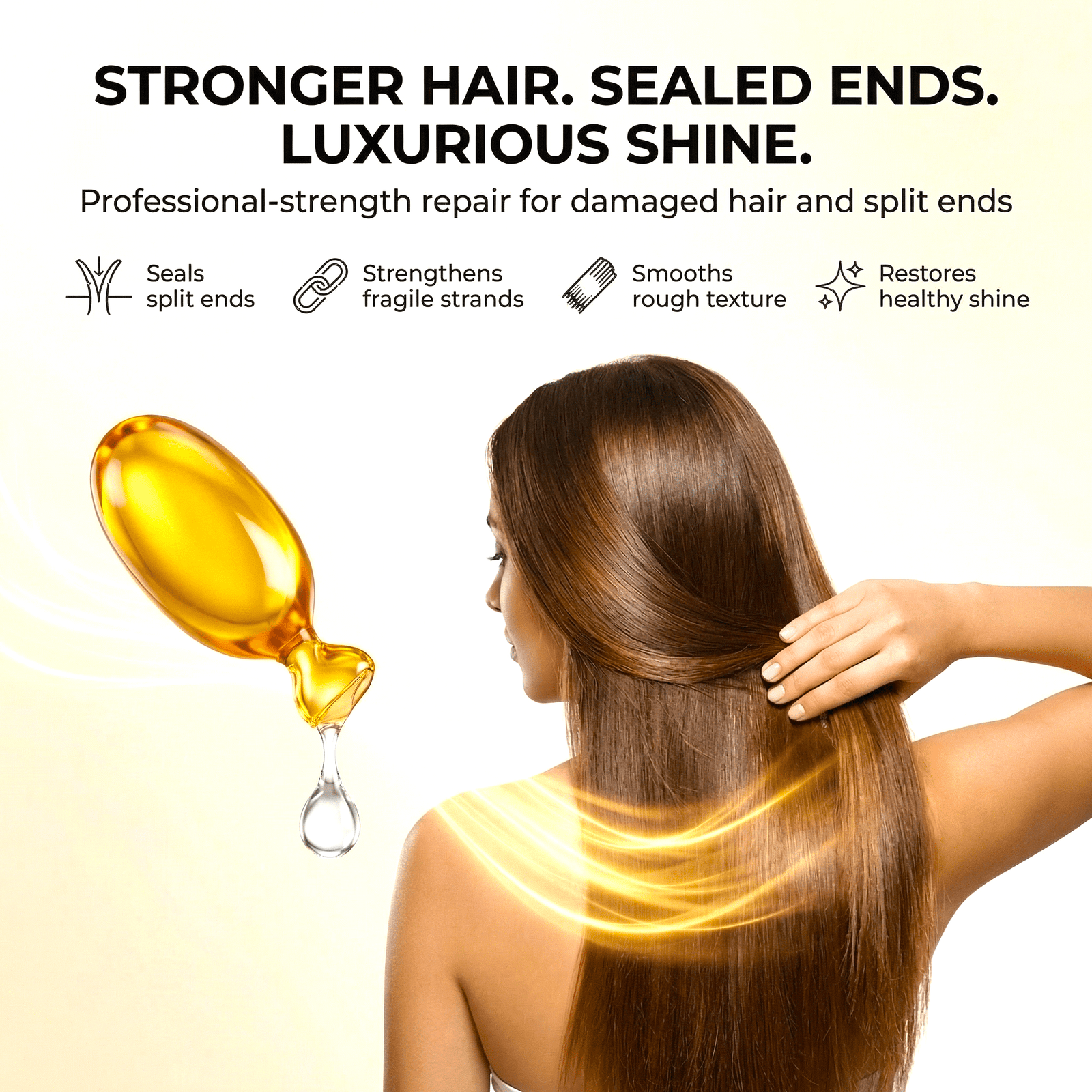 STRONGFORCE Hair Oil - Strength Repair + Split - End Seal - SNOBGIRLS Australia