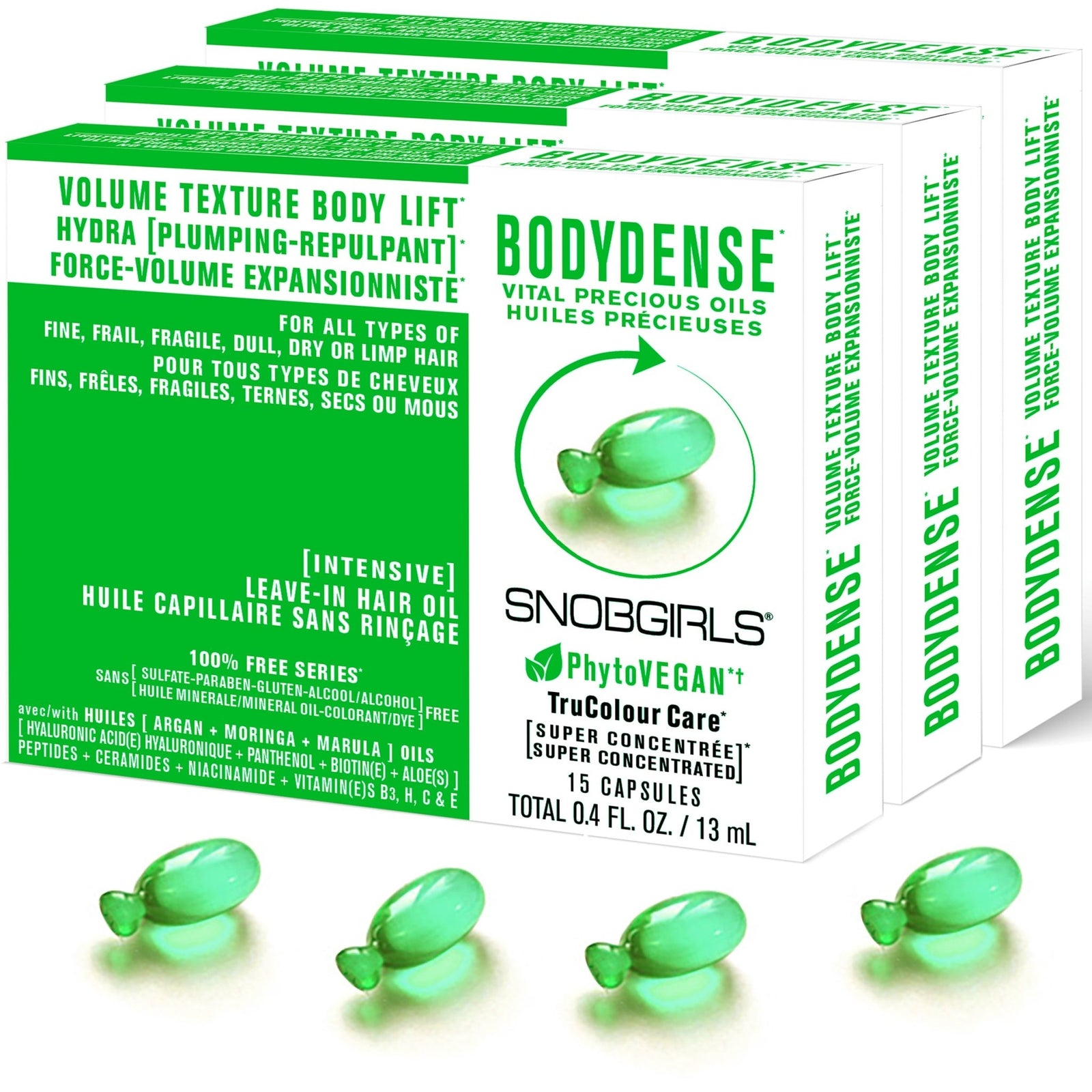 BODYDENSE Intensive Leave - In Hair Oil - 45 Capsules - SNOBGIRLS Australia