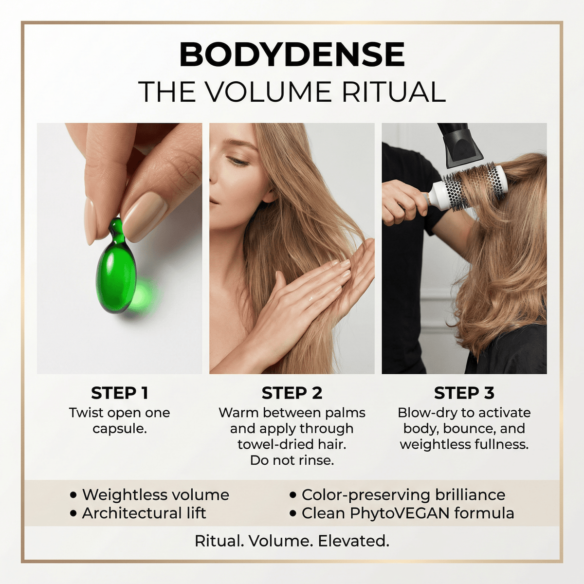 BODYDENSE Intensive Leave - In Hair Oil - 45 Capsules - SNOBGIRLS Australia