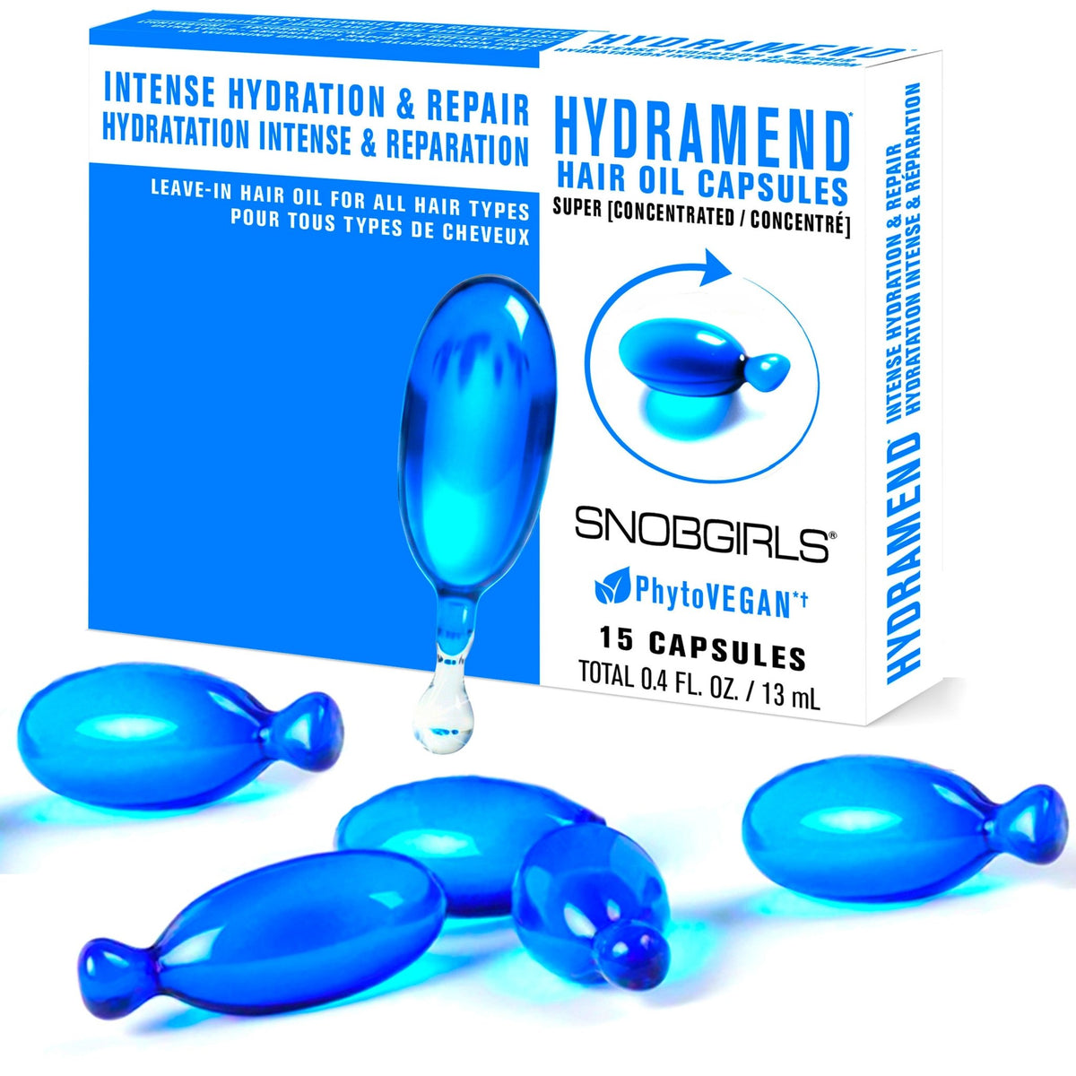 HYDRAMEND Hair Oil Capsules — Intense Hydration + Repair - SNOBGIRLS Australia