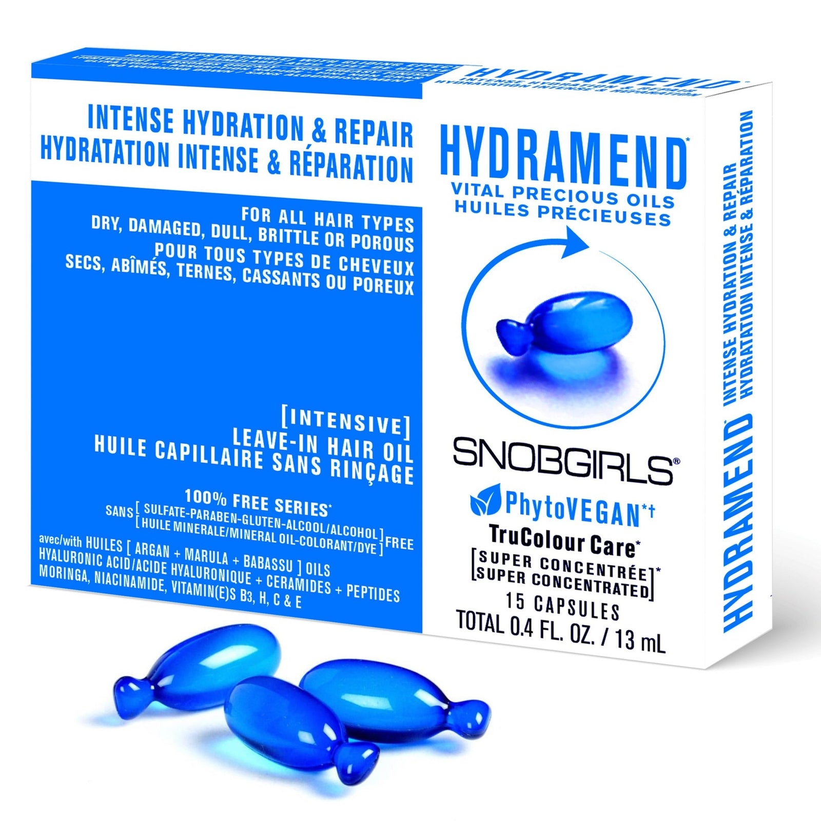 HYDRAMEND VITAL PRECIOUS OILS - PhytoVEGAN Super Concentrated Intensive Leave - In Hair Oil - SNOBGIRLS Australia