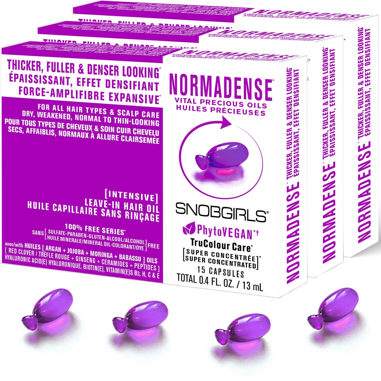 NORMADENSE Intensive Leave - In Hair Oil - 45 Capsules - SNOBGIRLS Australia