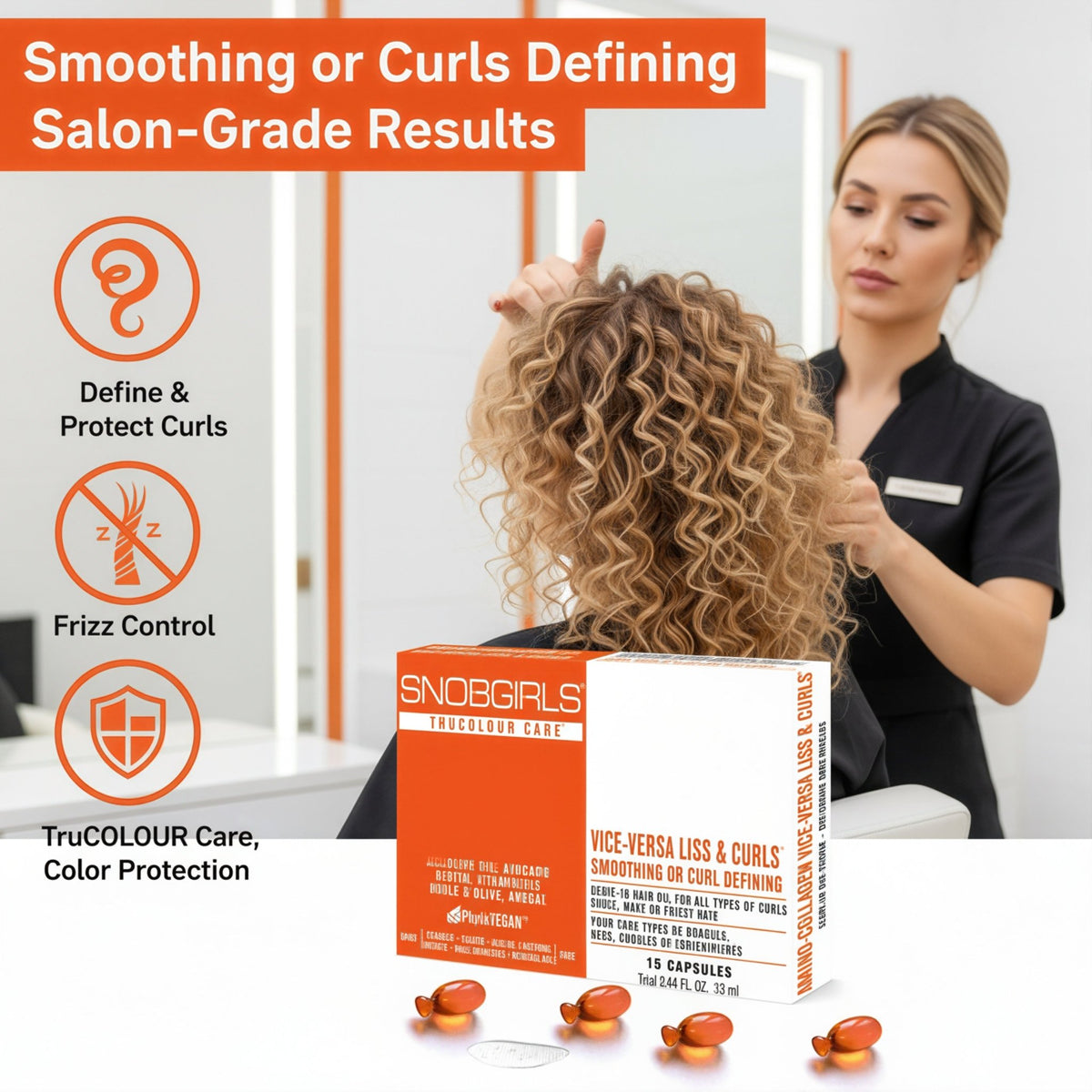 VICE - VERSA LISS & CURLS Hair Oil - Curl Care + Smooth Finish - SNOBGIRLS Australia