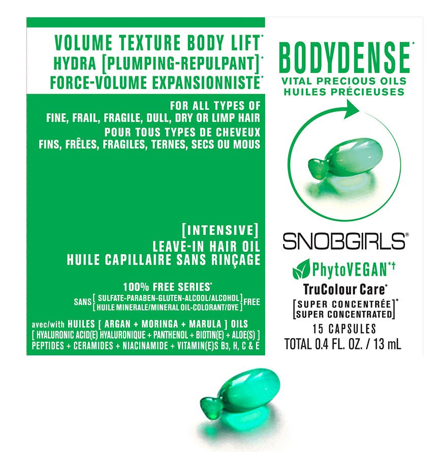 BODYDENSE Intensive Leave-In Hair Oil with Argan Oil, Hyaluronic Acid, Panthenol, Biotin, Aloe &amp; Vitamins - SNOBGIRLS Australia