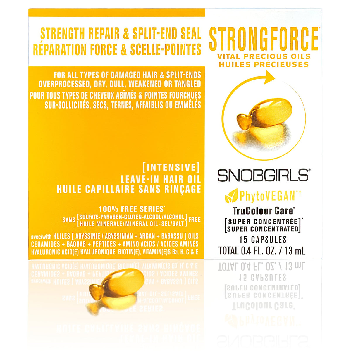 STRONGFORCE VITAL PRECIOUS OILS - 3 Pack PhytoVEGAN Super Concentrated Intensive Leave-In Hair Oil - SNOBGIRLS Australia